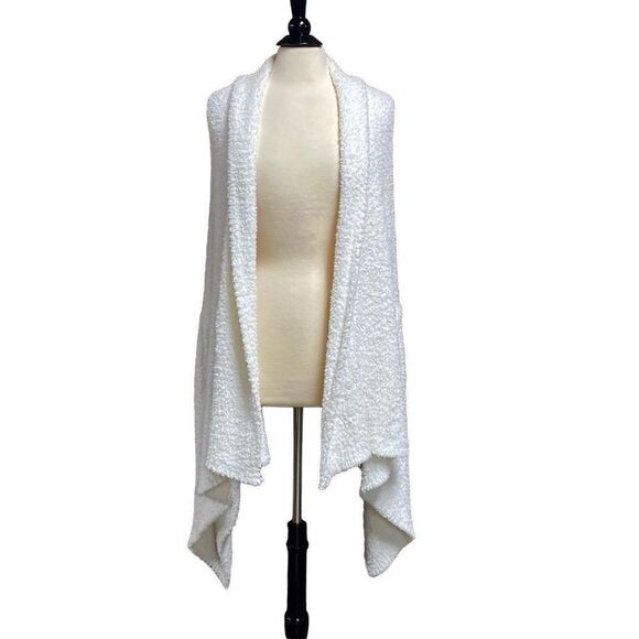 Cream Sherpa Cape One Size - Picture 1 of 6